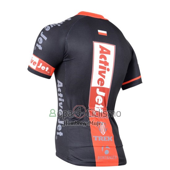 Trek Ropa Ciclismo Culotte Corto 2014 Mangas Cortas Negro y Naranja